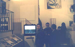 Immagini dell'inaugurazione della mostra presso la sede del Muspac