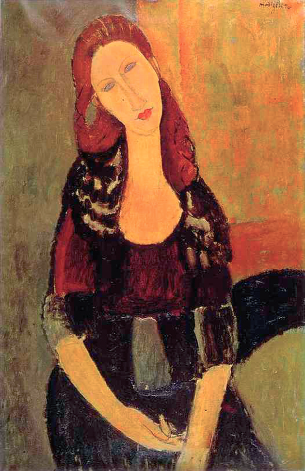 Amedeo Modigliani, "Ritratto di Jeanne Hébuterne", 1918
