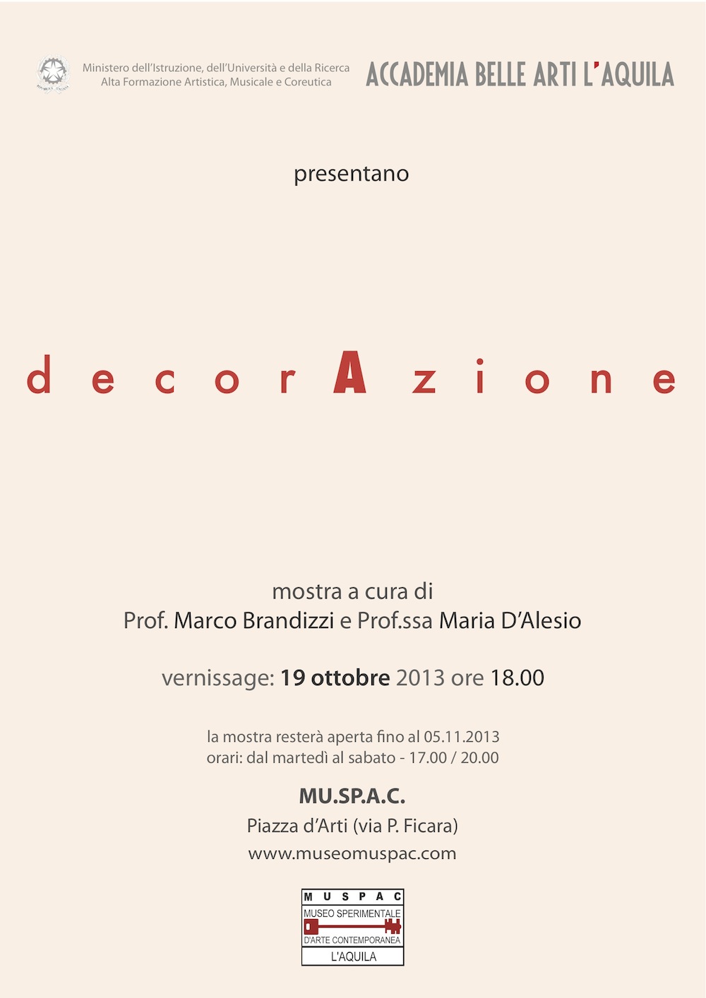 locandina mostra decorazione 19 ott 2013